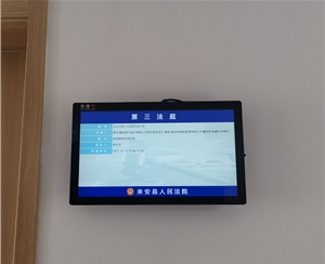 來(lái)安縣人民法院開(kāi)庭公告顯示屏一批和55寸信息公開(kāi)查詢(xún)屏